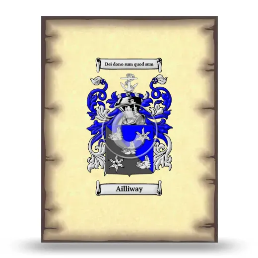 Ailliway Coat of Arms Print