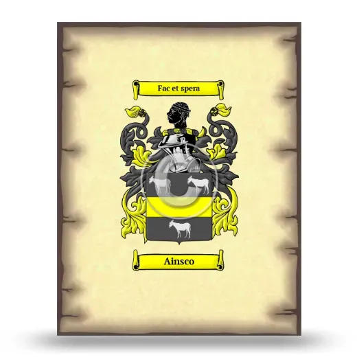 Ainsco Coat of Arms Print