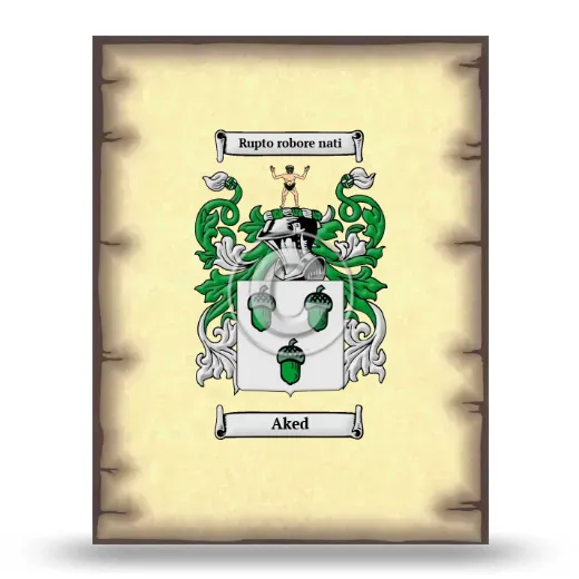 Aked Coat of Arms Print