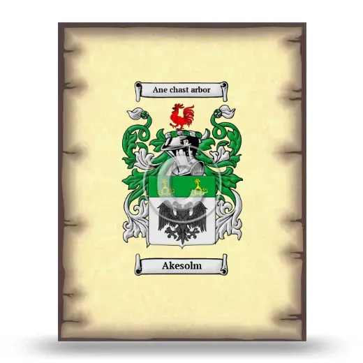 Akesolm Coat of Arms Print