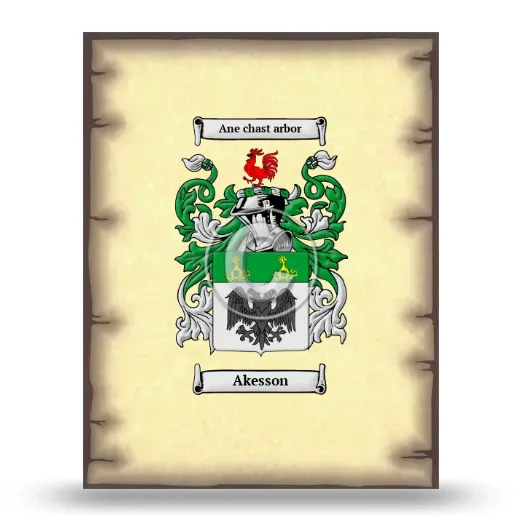 Akesson Coat of Arms Print