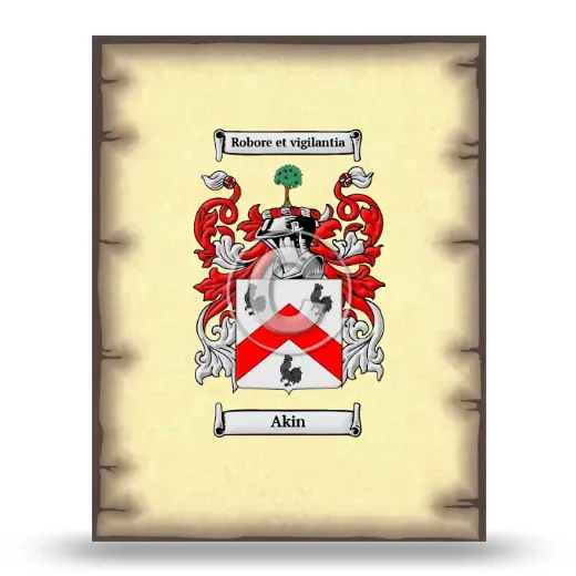 Akin Coat of Arms Print