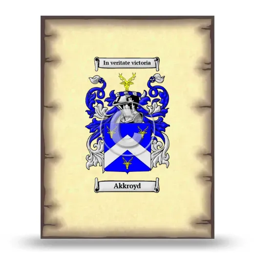 Akkroyd Coat of Arms Print