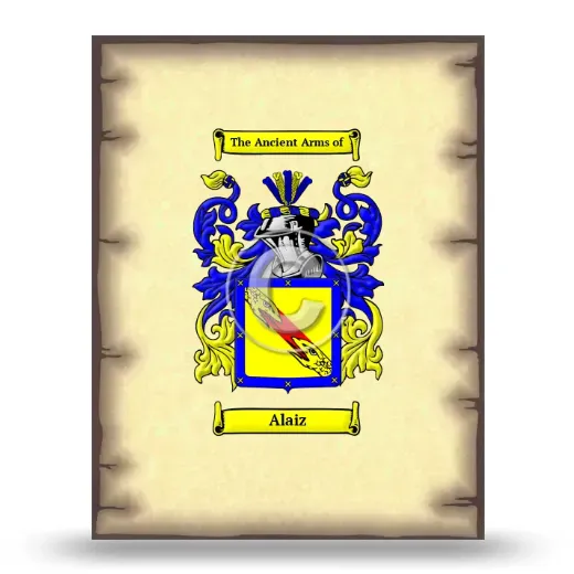 Alaiz Coat of Arms Print