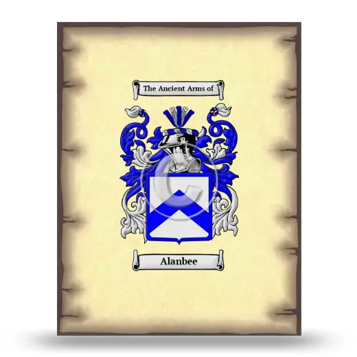 Alanbee Coat of Arms Print