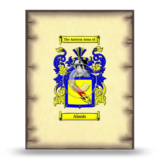 Alanis Coat of Arms Print