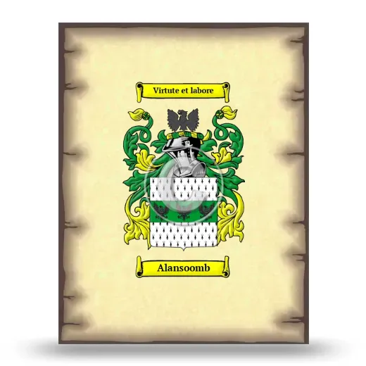 Alansoomb Coat of Arms Print
