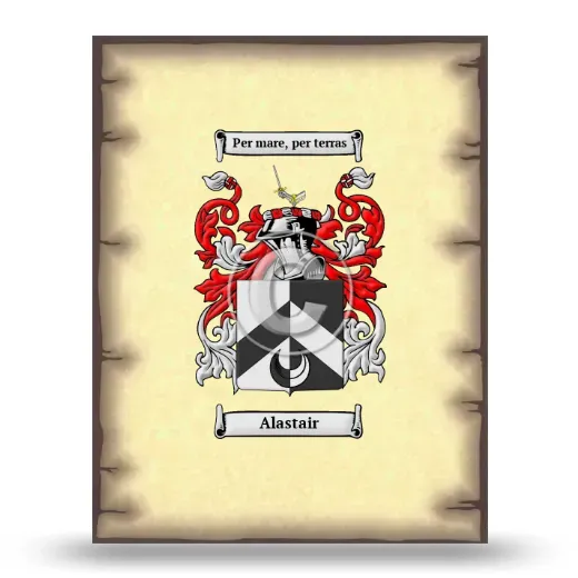 Alastair Coat of Arms Print