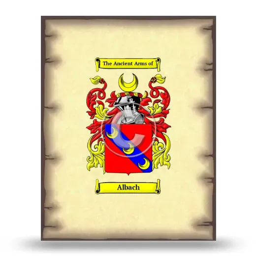 Albach Coat of Arms Print