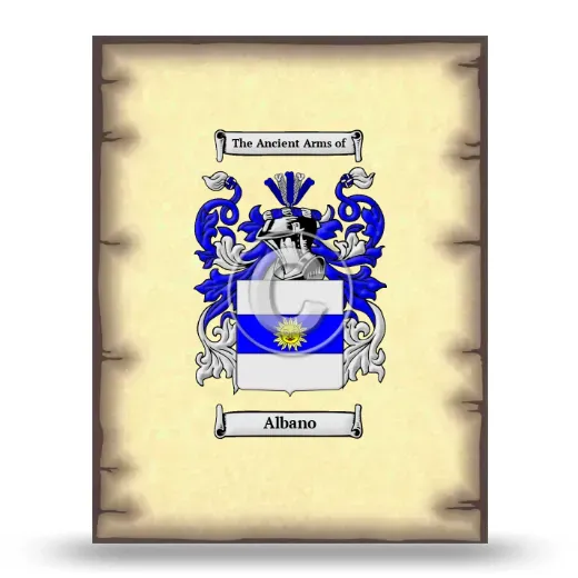 Albano Coat of Arms Print