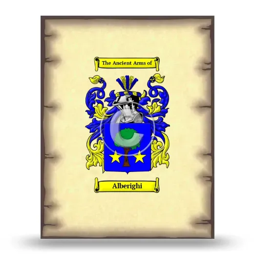 Alberighi Coat of Arms Print
