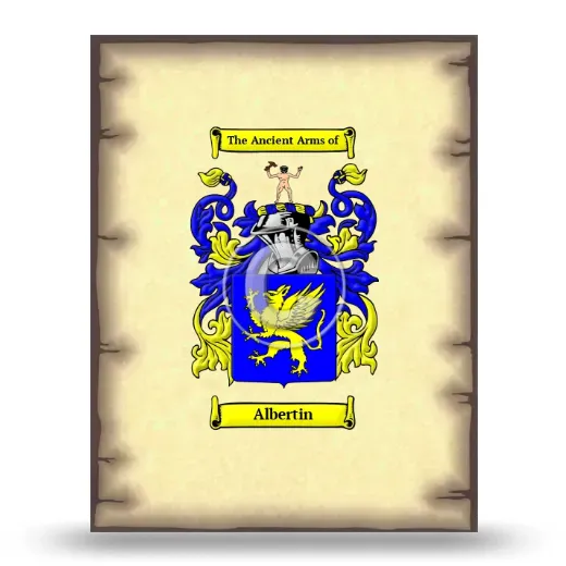 Albertin Coat of Arms Print