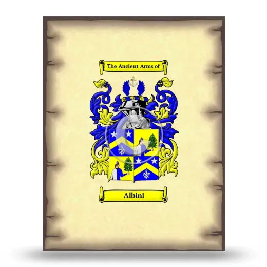 Albini Coat of Arms Print