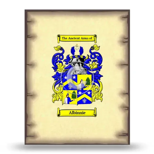 Albinnie Coat of Arms Print