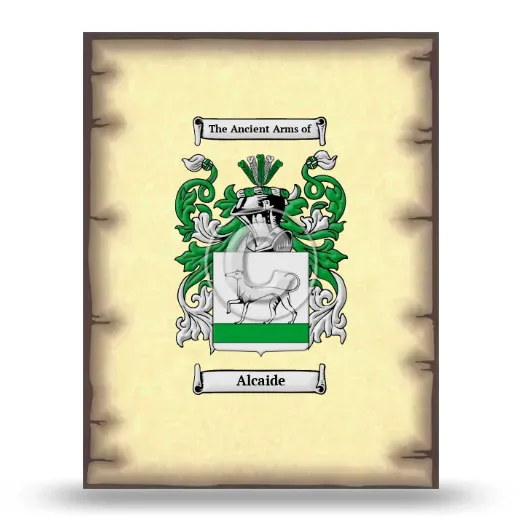 Alcaide Coat of Arms Print
