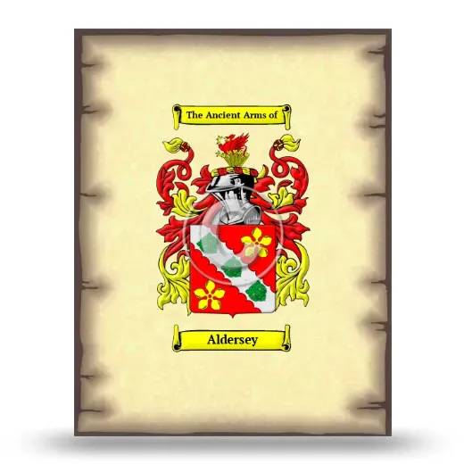 Aldersey Coat of Arms Print