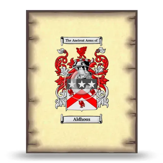 Aldhous Coat of Arms Print