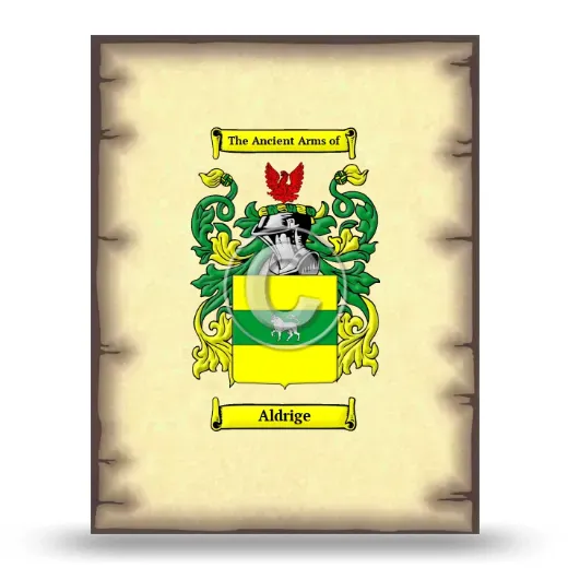Aldrige Coat of Arms Print
