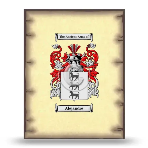 Alejandre Coat of Arms Print