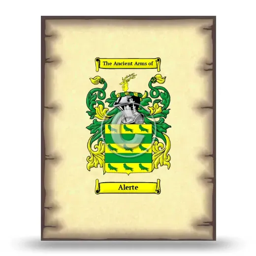 Alerte Coat of Arms Print