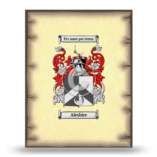 Aleshire Coat of Arms Print