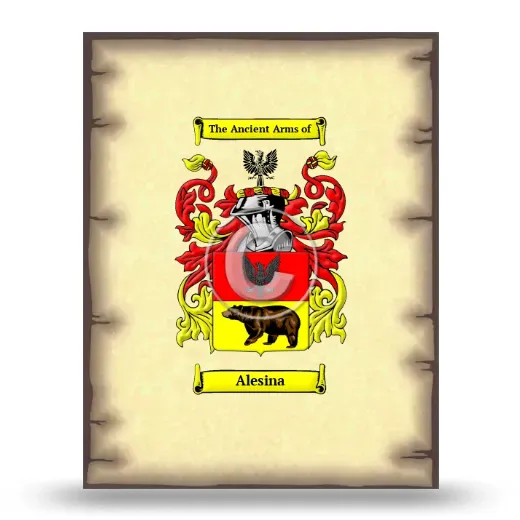 Alesina Coat of Arms Print