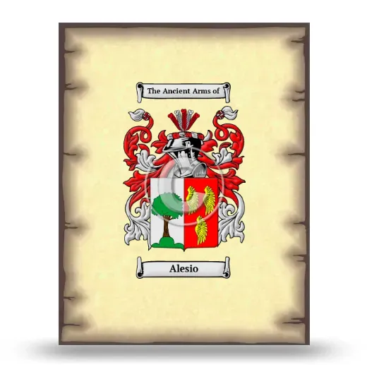 Alesio Coat of Arms Print