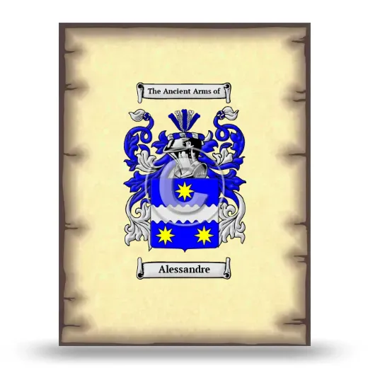 Alessandre Coat of Arms Print