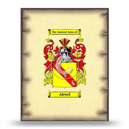 Alewel Coat of Arms Print