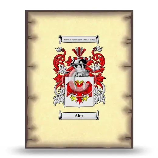 Alex Coat of Arms Print