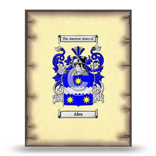 Alex Coat of Arms Print