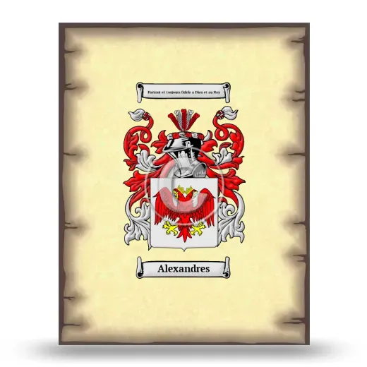 Alexandres Coat of Arms Print