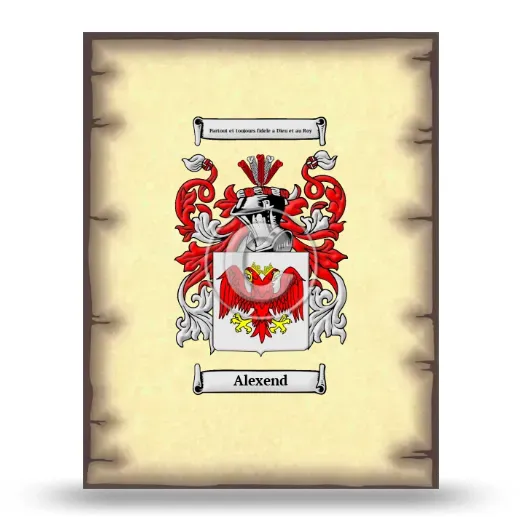 Alexend Coat of Arms Print