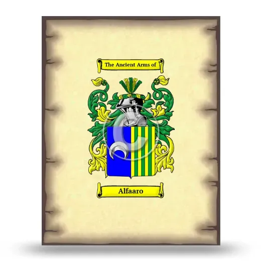 Alfaaro Coat of Arms Print