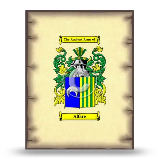 Alfare Coat of Arms Print