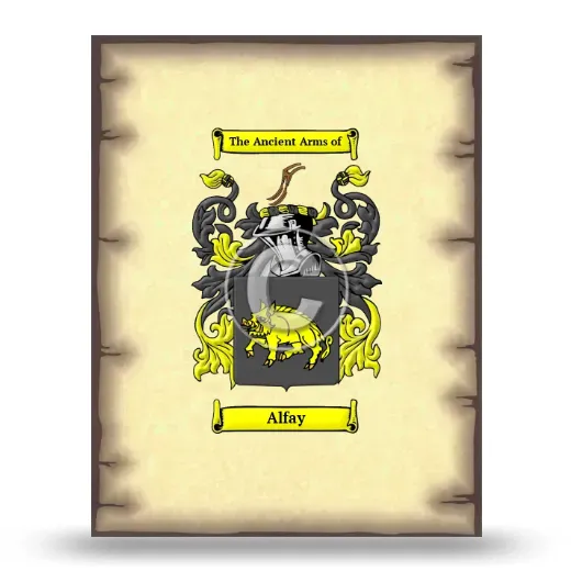 Alfay Coat of Arms Print