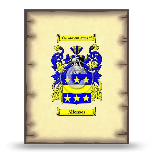 Alfonsos Coat of Arms Print