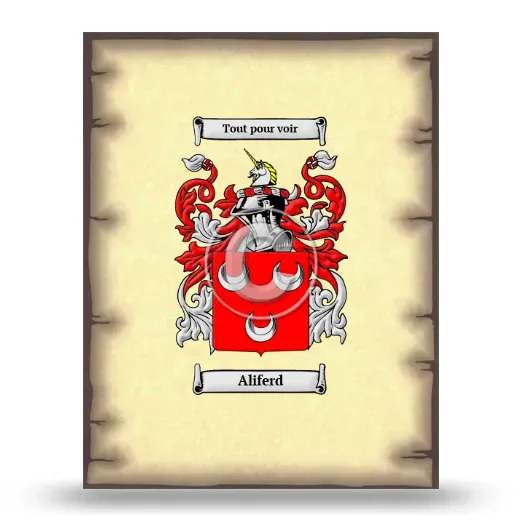 Aliferd Coat of Arms Print