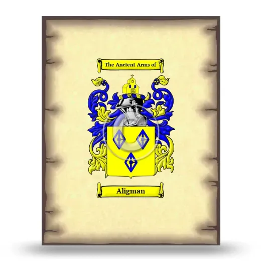 Aligman Coat of Arms Print