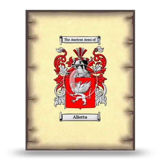 Aliotta Coat of Arms Print