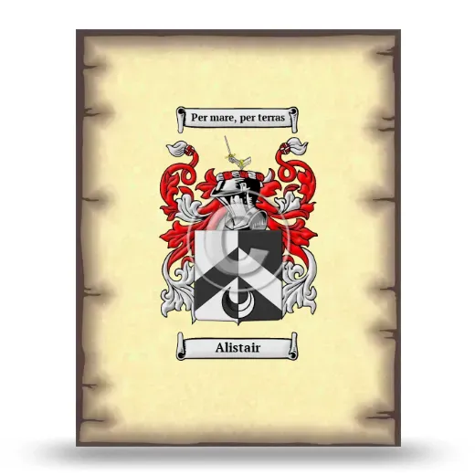Alistair Coat of Arms Print