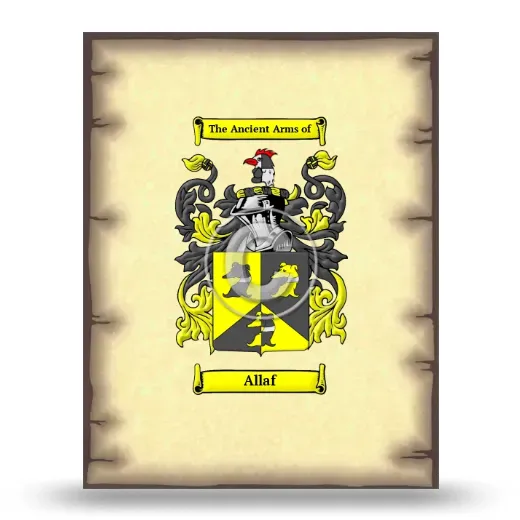 Allaf Coat of Arms Print