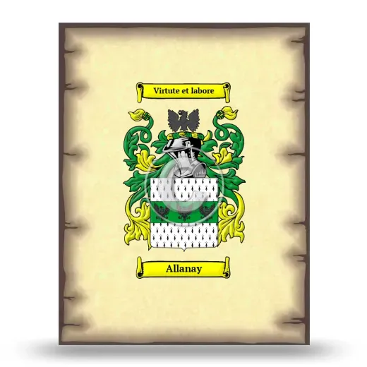 Allanay Coat of Arms Print