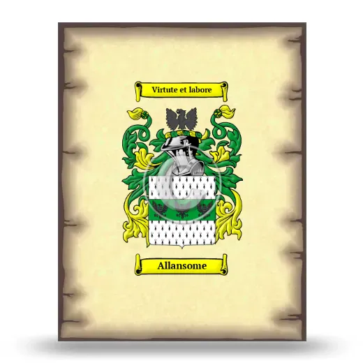 Allansome Coat of Arms Print