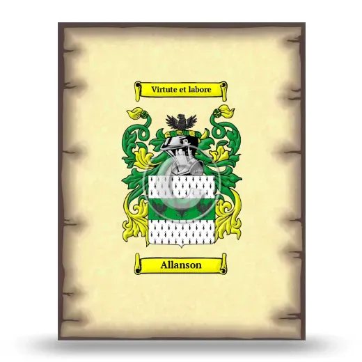Allanson Coat of Arms Print
