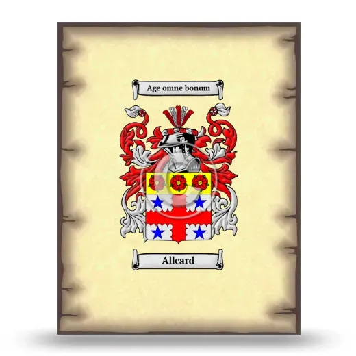 Allcard Coat of Arms Print