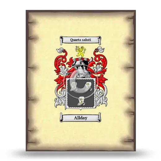 Allday Coat of Arms Print