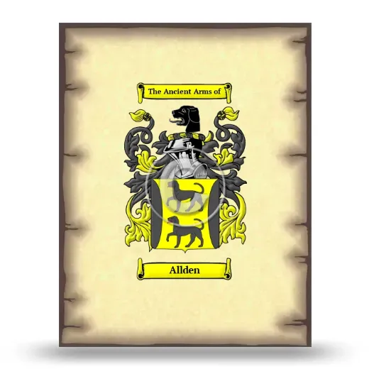 Allden Coat of Arms Print