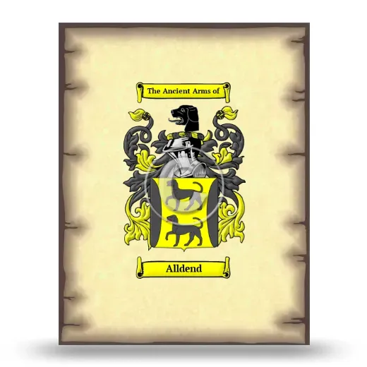 Alldend Coat of Arms Print