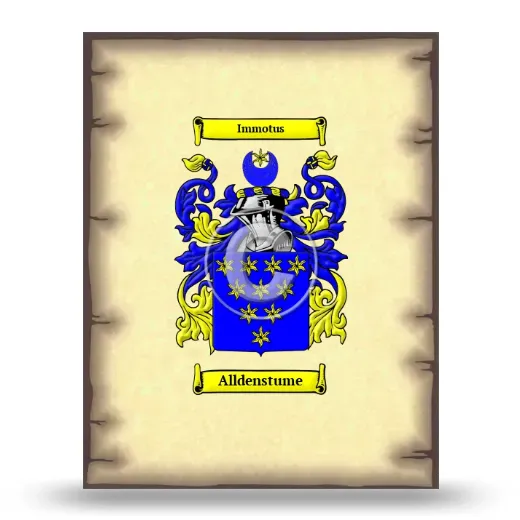 Alldenstume Coat of Arms Print
